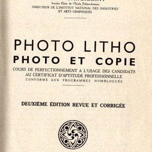 Photo Litho - Page de garde