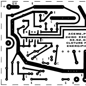 Typon circuit imprimé clôture électrique Filpic Energipic 12 V