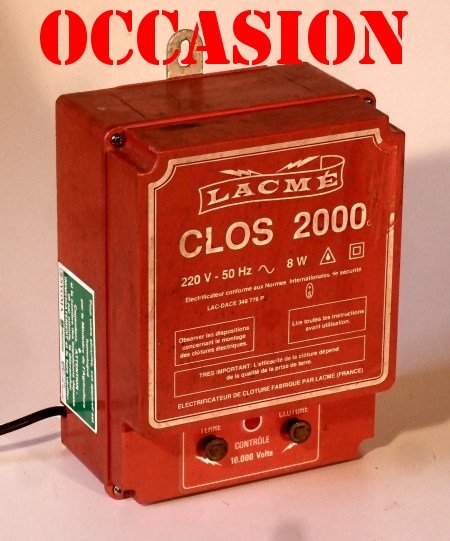 Lacmé Clos 2000 (secteur 230 Volts) - Michel Pyrat Clôtures électriques :  Vente et réparation