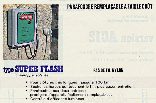 Electrificateur Flash 2000 sur secteur Le gardien électrique